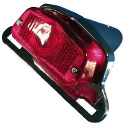 BIKE IT Universal Motorcycle Rear Light Unit Lucas Type Rear Stop/Tail Light - Complete Unit 12V 21W
