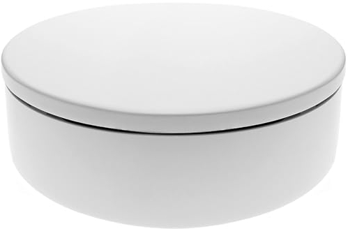PrimeMatik - Socle pivotant èlectrique 20cm plate-forme rotative blanc