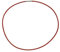 Lederhalskette, Rot, 2 mm, Bajonettverschluss, ca. 45 cm lang