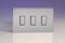 Varilight JDSES003S Dimmer Switch 3 Gang Brushed Steel