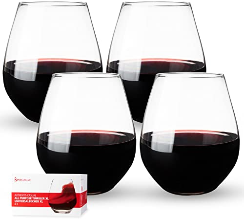 Spiegelau & Nachtmann - Authentis - Verres à vin et Carafe à décanter, Universalbecher XL, 4er-Set