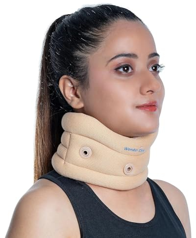 Ergonomische verstellbare Halskrause zur Stabilisierung und Schmerz- bzw. Drucklinderung in der Wirbelsäule - für Männer und Frauen – C-101_S