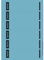 Leitz PC-beschriftbare Rückenschilder selbstklebend für Standard- und Hartpappe-Ordner, 150 Stück, Kurzes und schmales Format, 39 x 192 mm, Papier, blau, 16862035