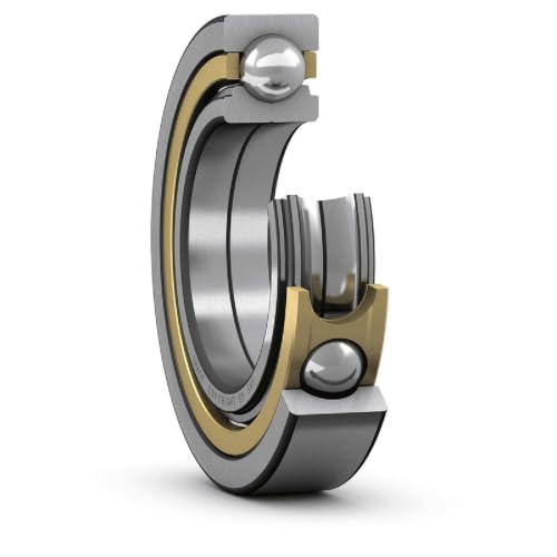 SKF QJ 309 MA Angular Contact Ball Bearing, ABEC 1 Precision, Four-Point Contact Design, Brass Cage, 35° Contact Angle, Normal Clearance, Open, Metric, 45mm Bore, 100mm OD, 25mm Width