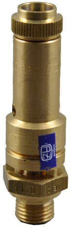 HVG-Druckluftzubehör TÜV Sicherheitsventil Überdruckventil Kompressor 16 bar G 1/4 Messing 2-Port Druckbegrenzungsventil
