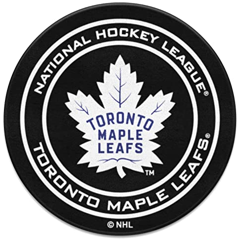 FANMATS - 10283 NHL Toronto Maple Leafs Nylon Face Hockey Puck Teppich 68,6 cm Durchmesser
