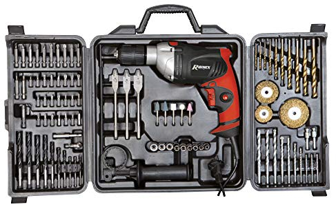 Ribitech - Perceuse visseuse à percussion Ø13 mm 810w en Coffret +92 Accessoires - PRKIT92FP