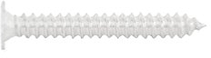 INDEX Fixing Systems CP B - Pack de 500 tornillos rosca chapa con cabeza extraplana y huella Phillips (recubrimiento cincado, 4,2 x 13 mm) color blanco