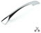 Taper Bow Kitchen Cabinet Door Handle, Cupboard Drawer Bedroom Furniture Handles 128mm Chrome