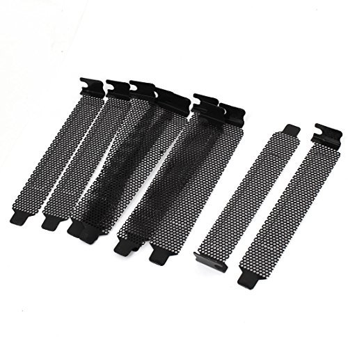 sourcing map 10 Stück/Stahl Staubfilter Abdeckplatte PCI Slot Hülle w Schrauben de