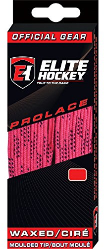 Elite Hockey Prolace Schnürsenkel für Hockeyschlittschuhe, gewachst, 274,3 cm, Rosa