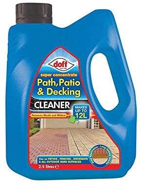 Doff Super Concentrate Path, Patio and Decking Cleaner – 2.5 Litres Concentrate – Multi-Surface Cleaner Garden & Driveways – Powerful Disinfectant & Algae Remover