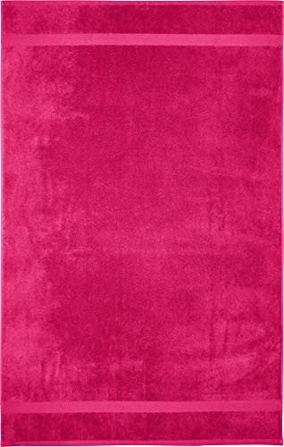Erwin Müller Badetuch Friedrichshafen 100% Baumwolle dunkelrosa Größe 100x150 cm - Premium-Qualität, unvergleichlich saugfähig, hautsympathisch, formstabil (weitere Farben)