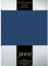 Janine Spannbettlaken Elastic - extra weiches und elastisches Spannbetttuch - für Matratzen 140x200cm bis 160x220cm Marine
