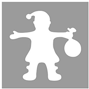 Rayher 89796000 Motivstanzer: Santa, 3,81cm ø, (1 1/2), SB-Blister 1Stück