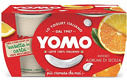 Yomo Yogurt 100% Naturale con Agrumi di Sicilia, 2 x 125g