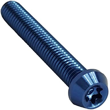 F26 Aluminium M5 Torx T25 Schraube 7075 Din 912 (blau, 30 Millimeter)