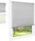 FOXX Thermo Rollo [FÜR Fenster OHNE Bohren] 80x140 cm Grau/Innenrollo Blickdicht als Sichtschutz/Klemmfix Montage/Für Schlafzimmer, Wohnzimmer, Küche, Büro, Kinderzimmer