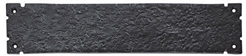 Euroart Finger Push Plate Heavy Duty in Black Antique Finish. Perfect Choice for Both Residential and Commercial Doors.