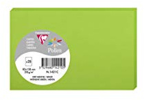 Clairefontaine 1421C Packung (mit 25 Karten Pollen, 82 x 128mm) 210g, Minze