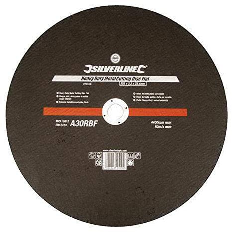 Silverline 103616 Disque plat à tronçonner le métal usa ge intensif 230 x 3 x 22,2 mm
