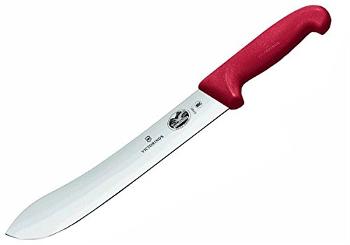 Victorinox Küchenmesser Schlachtmesser Fibrox rot Länge: 31 cm, 5.7401.31