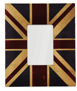 Premier Housewares Union Jack Photo Frame, 4 x 6 Inches, Red
