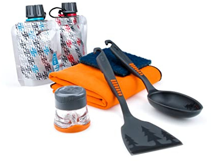 GSI 90101 Outdoor Kitchen Utensil Set 8-Piece Multi-Coloured