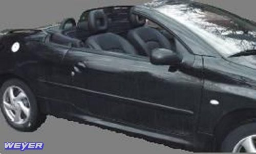 Weyer Filet Coupe-Vent Basic Line Compatible avec Peugeot 206 CC 2000-2007