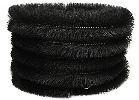 Pack of 5 x Black Gutter Brush Leaf & Moss Guard (4m)