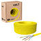 hb-digital 25m Cable de red CAT.7 Cable de instalación LAN AWG 23 Cobre puro S/FTP PiMF LSZH Cable Ethernet libre de halógenos que cumple con RoHS Cable de datos PoE 10Gbit/s máx. 1000MHz