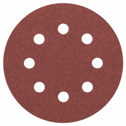 Bosch Accessories Disque Abrasif C430 pour Ponceuses Orbitales, 120 Grain, 115mm, Lot de 5 Rouge