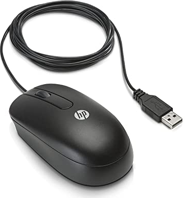 HP QY777AA Maus (800 dpi, USB, 2-Button) schwarz