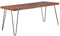 Wohnling Esstisch BAGLI Massivholz Sheesham 180 cm Esszimmer-Tisch Holztisch Metallbeine Küchentisch Landhaus dunkel-braun