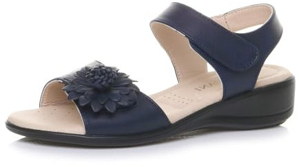 AJVANI low wedge heel hook & loop strap flower comfort sandals size 5 38