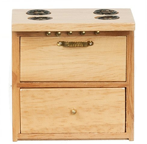 Melody Jane Puppenhaus Miniatur 1:12 Küchenmöbel Eiche Herd Kochfeld Einheit