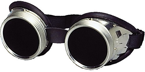 schweisser-king.de: Schraubringbrille mit Gummiwulst Schlauchgummipolster 50mm Glasdurchmesser klar oder grün getönt DIN 4-6 - Schutzbrille, Schweißerbrille, Schweißschutzbrille