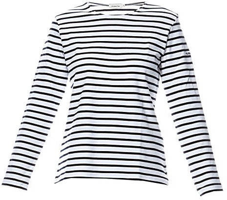 Armor Lux Damen T-Shirt Gestreift, Mehrfarbig (Bi9 Mehrfarbig/Rich Navy), 36 (Herstellergröße: 0)