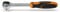 Beta 910/55 - Cricchetto reversibile con attacco quadro maschio 3/8 cromato