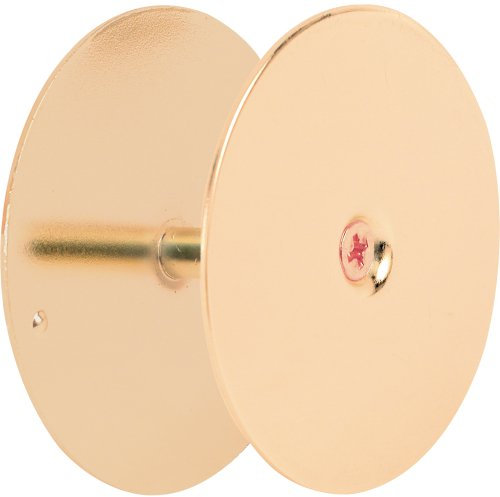 Prime-Line - Placa de Cubierta para Orificio de Puerta, 2-5/8 Pulgadas de diámetro, latón, Aumentar la Seguridad del hogar en Puertas de Entrada