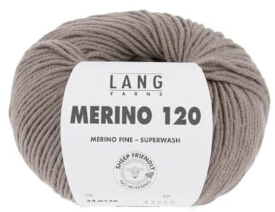 Merino 120 Superwash 0126 graubraun