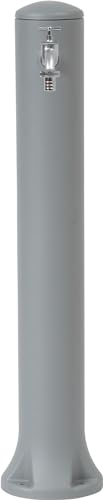 GARANTIA RONDO Wasserzapfsäule steingrau inkl. Chrom-Auslaufhahn