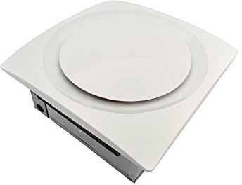 Aero Pure AP 120H-S W Slim Fit Bathroom Fan with Integrated Humidity Sensor, TrueWhite Finish