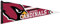 WinCraft Arizona Cardinals Big Logo Premium NFL Wimpel