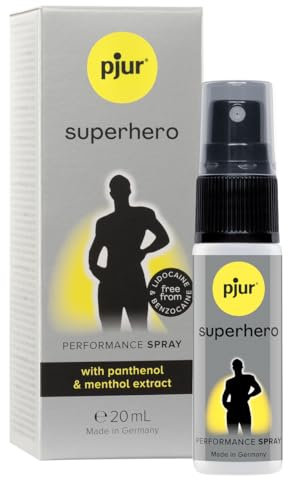 pjur superhero Performance Spray - Verzögerungsspray für Männer - reduziert die Empfindlichkeit - ganz ohne zu betäuben (20ml)