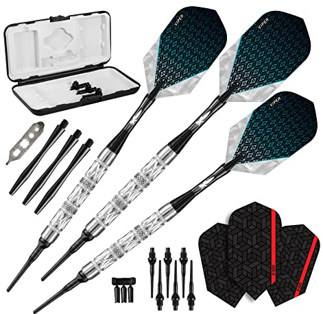 Viper Diamond 90% Wolfram Softtip-Darts mit Aufbewahrungs-/Reiseetui