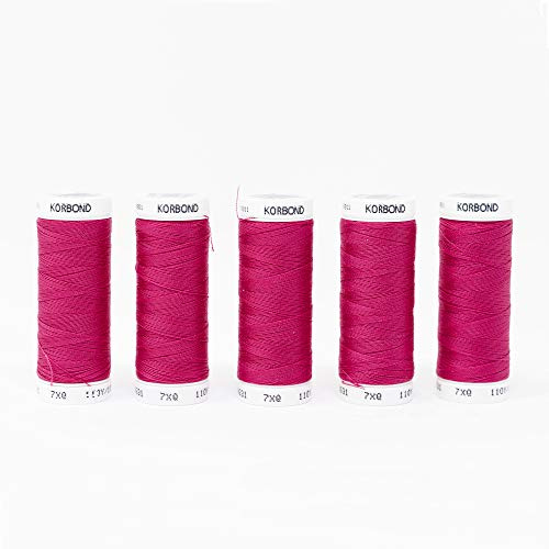 Korbond polyestertråd, fuchia rosa, 500 m