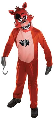 Rubies Disfraz Foxy Classic para niños y niñas, Mono y máscara, Oficial Five Nights at Freddy's para Halloween, Carnaval, Cumpleaños, Fiestas