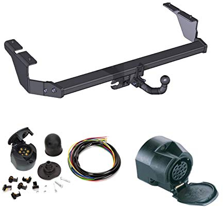 AHK Anhängerkupplung mit Elektrosatz 13 polig für Citroen C-5 2000-2008 Kombi Anhängevorrichtung Hängevorrichtung - starr, mit angeschraubtem Kugelkopf
