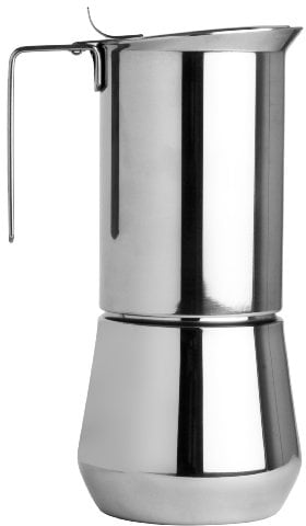 ILSA Caffettiera Espresso Turbo Express, Acciaio Inox 18/10, Tazze 6, Capacità 35 cl